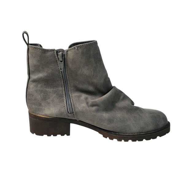 Annelise Cordell Women's Ankle Bootie 7M Gray Zippered Stretch Side - Picture 2 of 6